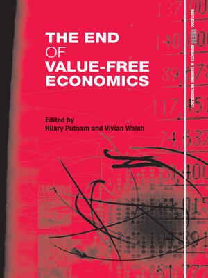 cover image of The End of Value-Free Economics